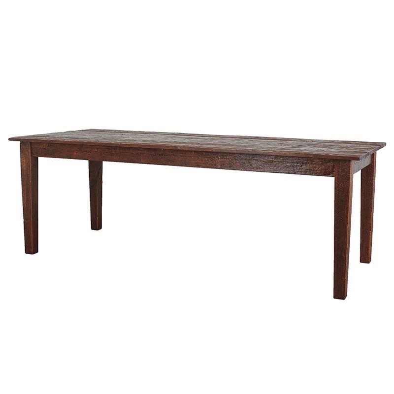 Reclaimed Wood Provence Farm Table, 10ft - Saddle